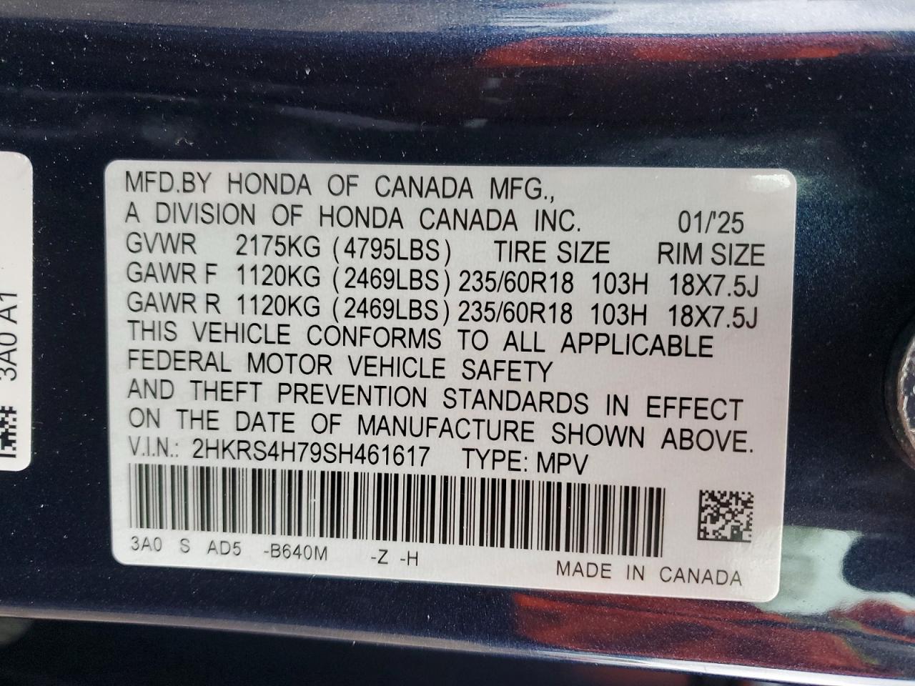 Honda Crv Exl