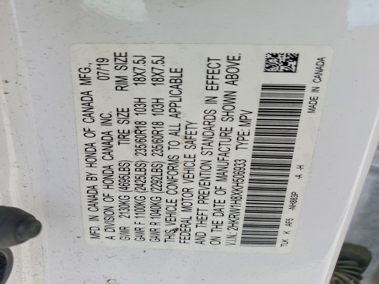 Honda Crv Exl