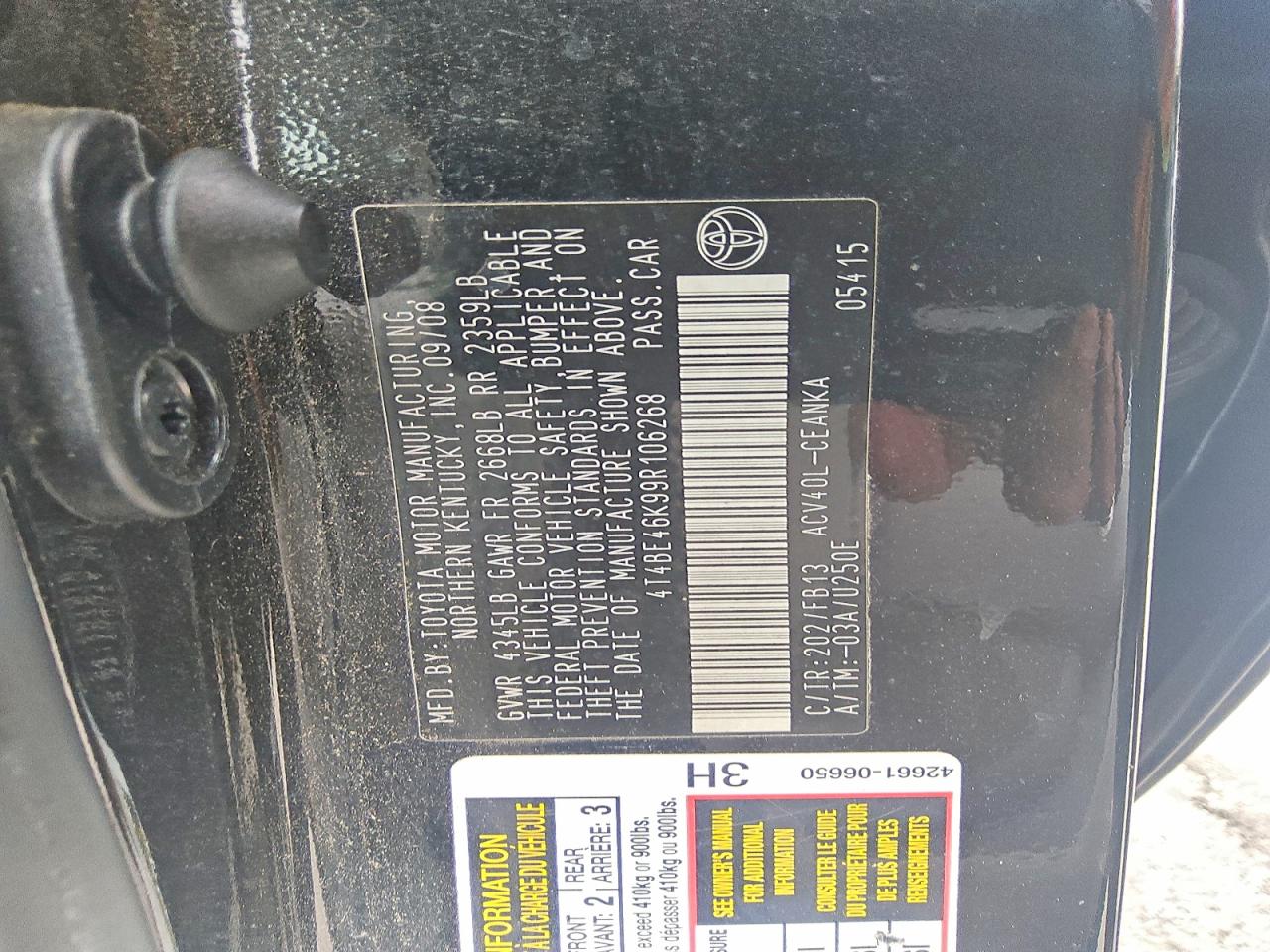 Toyota Camry Le