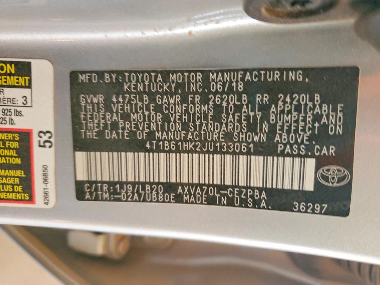 Toyota Camry Xse