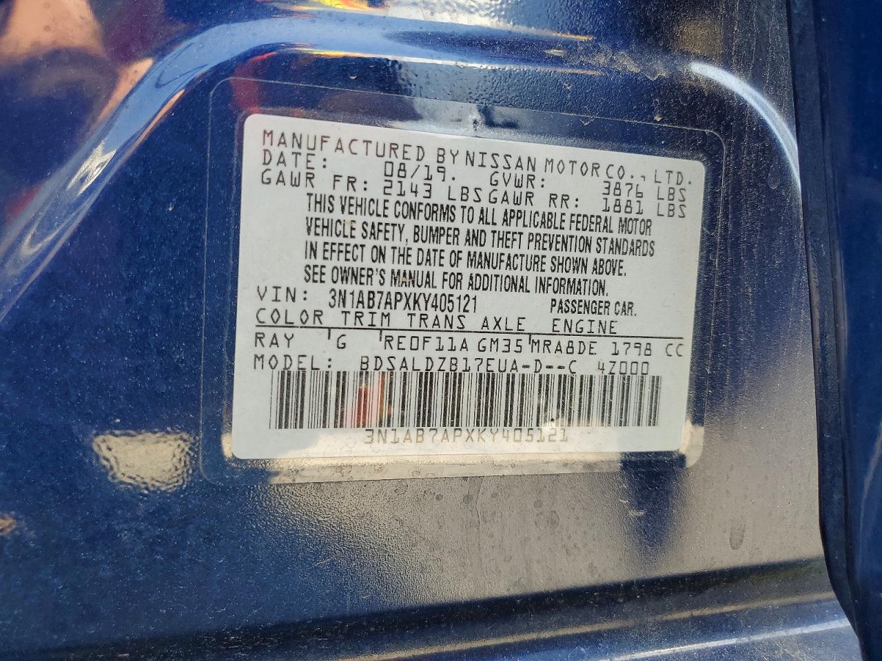 Nissan Sentra Sv