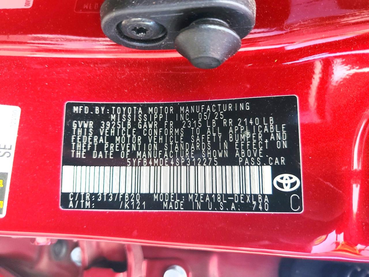 Toyota Corolla Le