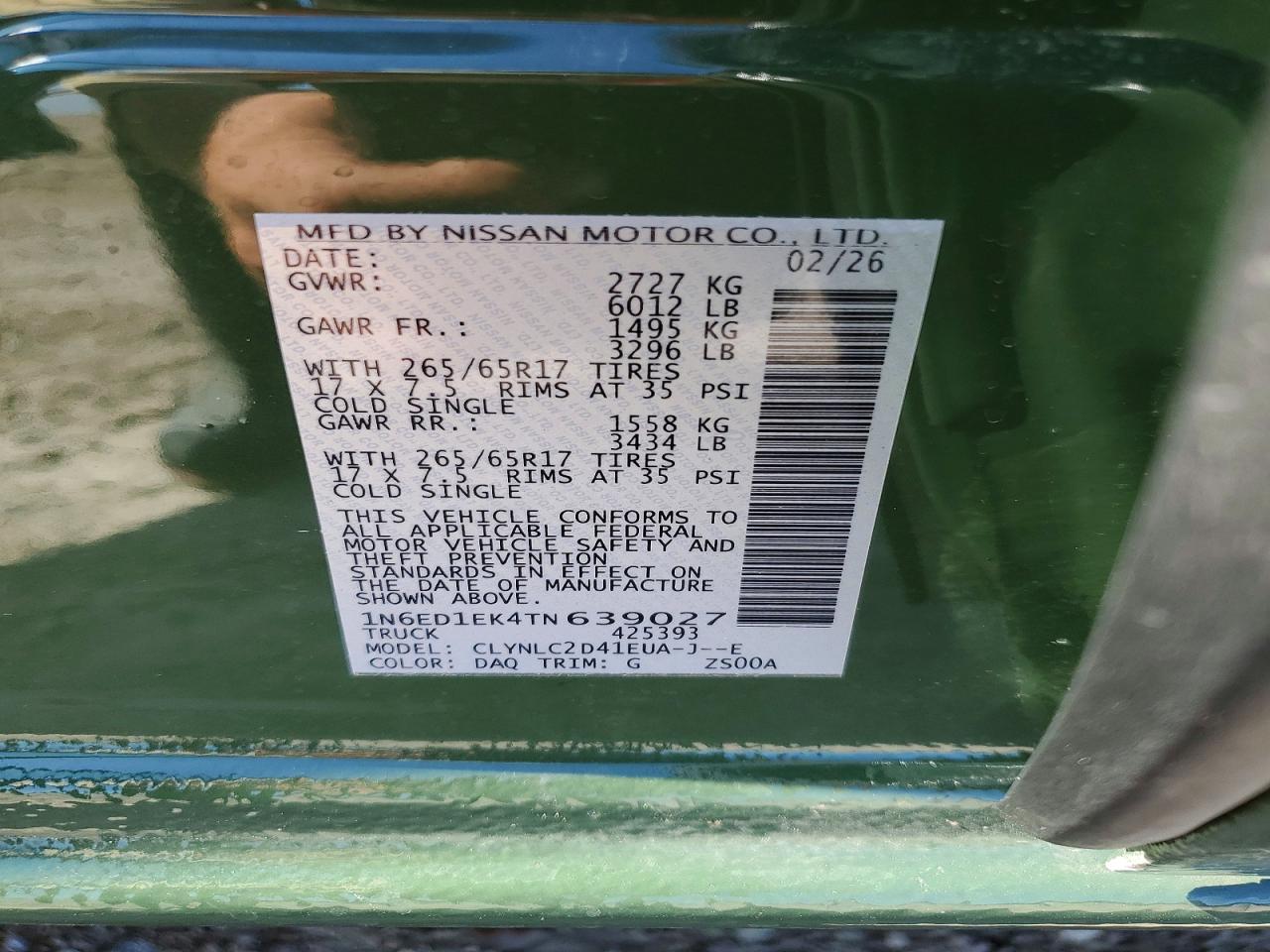 Nissan Frontier Sv