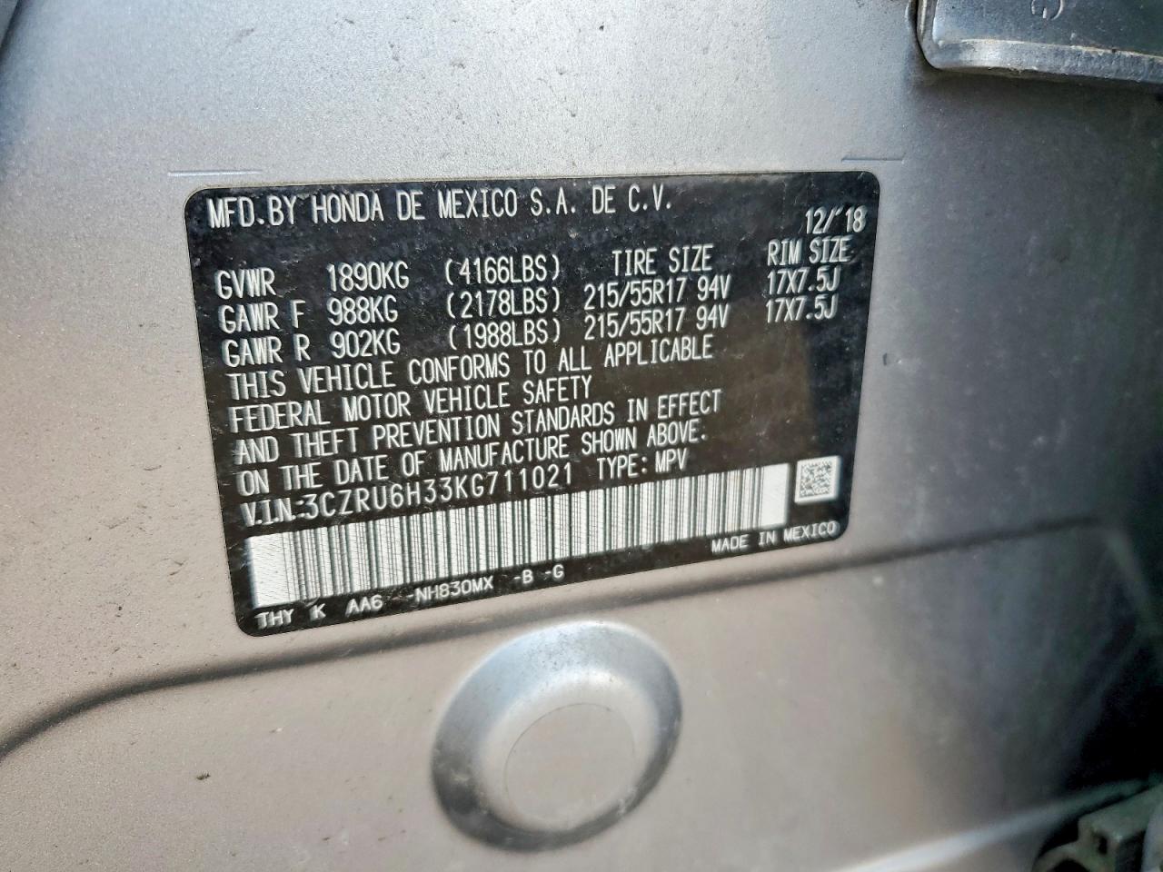 Honda HR-V Lx