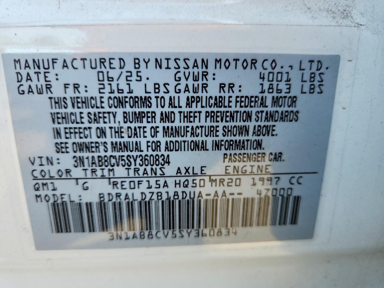 Nissan Sentra Sv