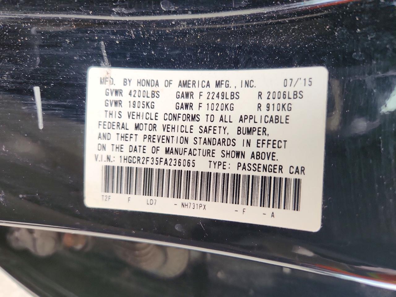 Honda Accord Lx