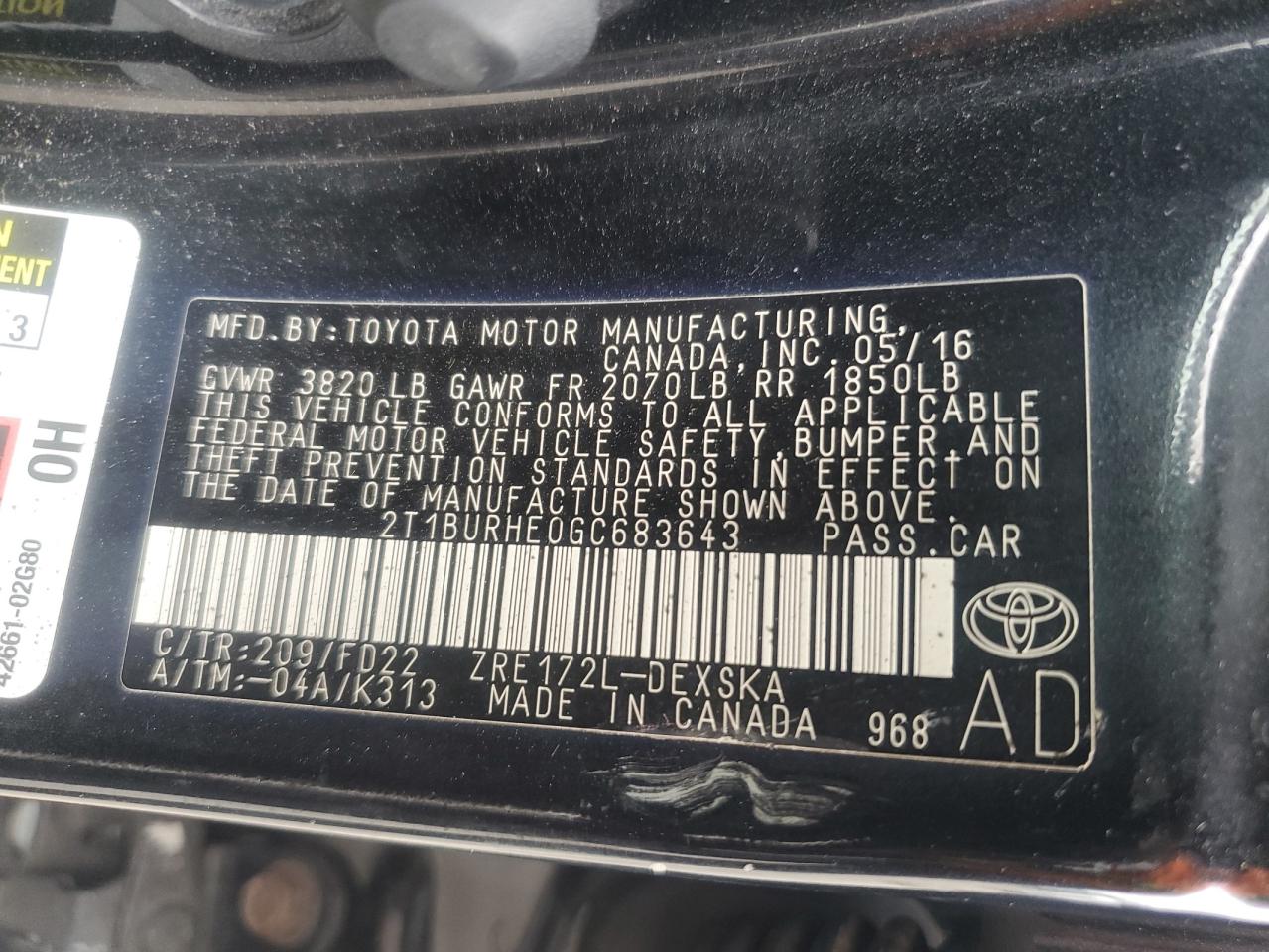 Toyota Corolla L
