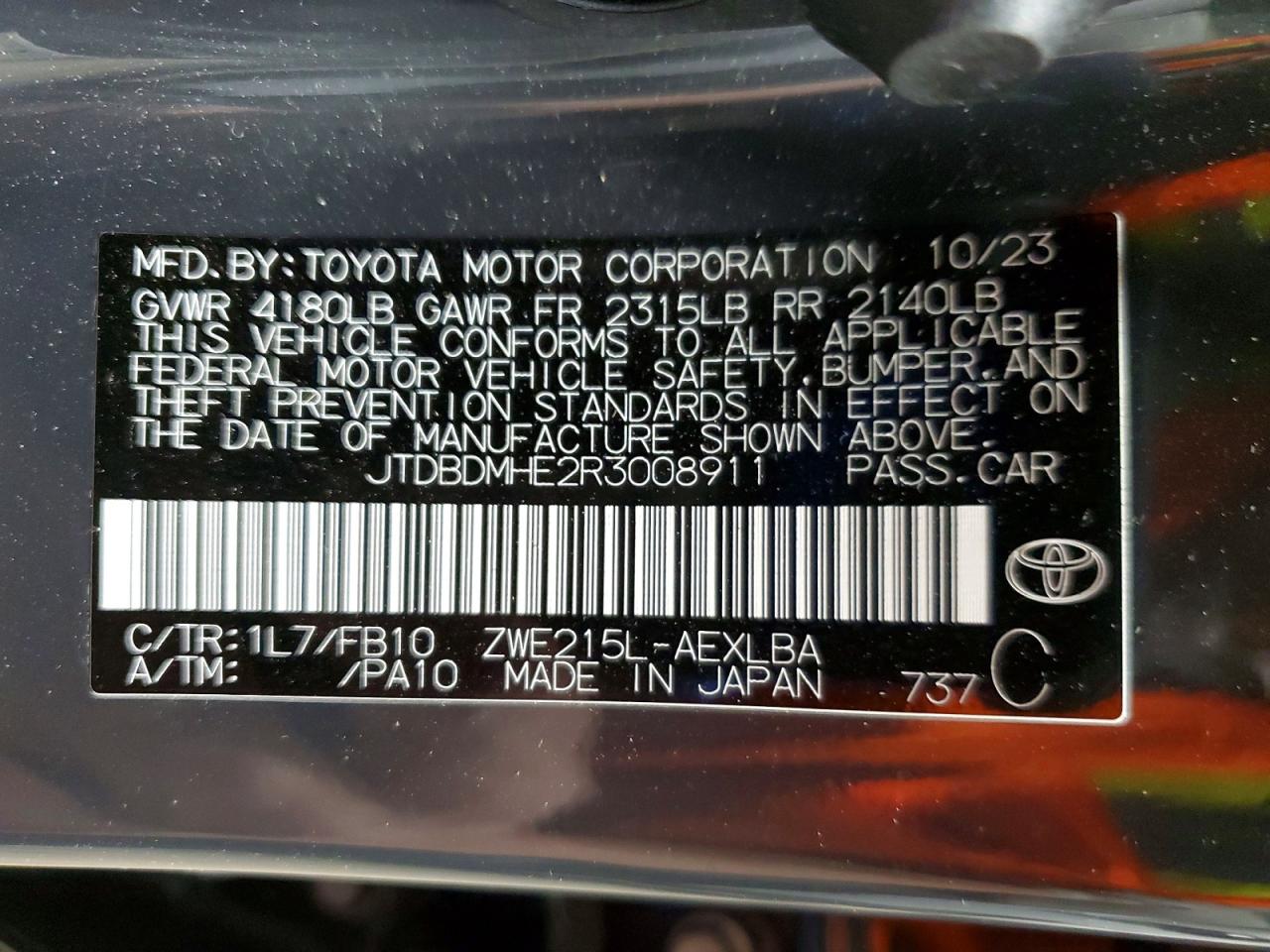 Toyota Corolla Le