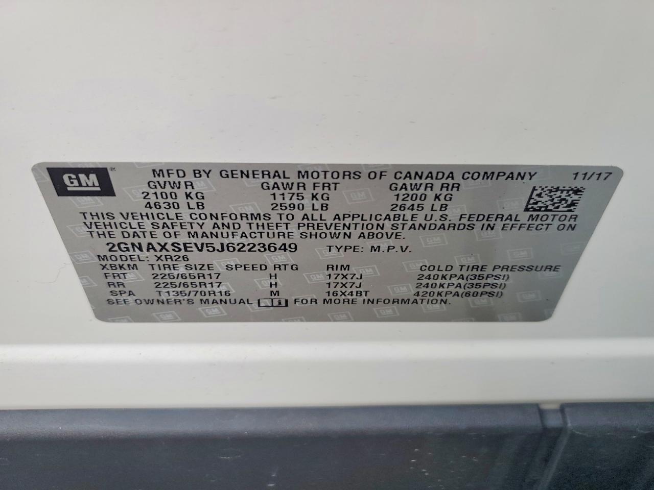 Chevrolet Equinox Lt