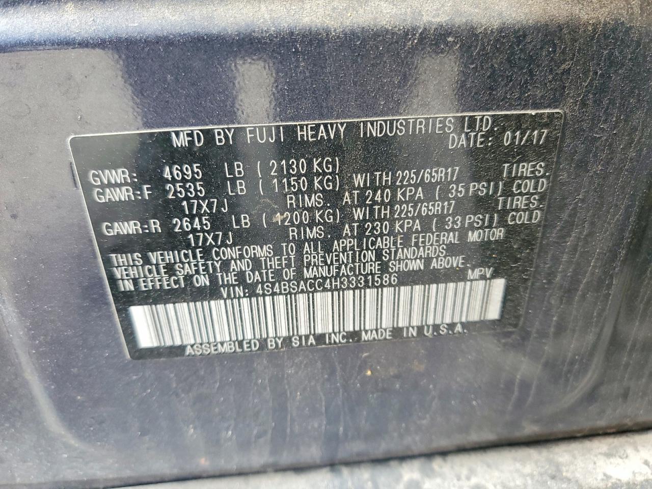Subaru Outback 2.5i Premium