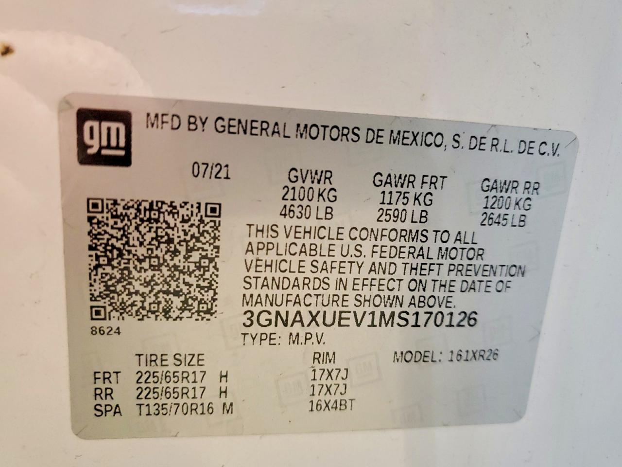 Chevrolet Equinox Lt