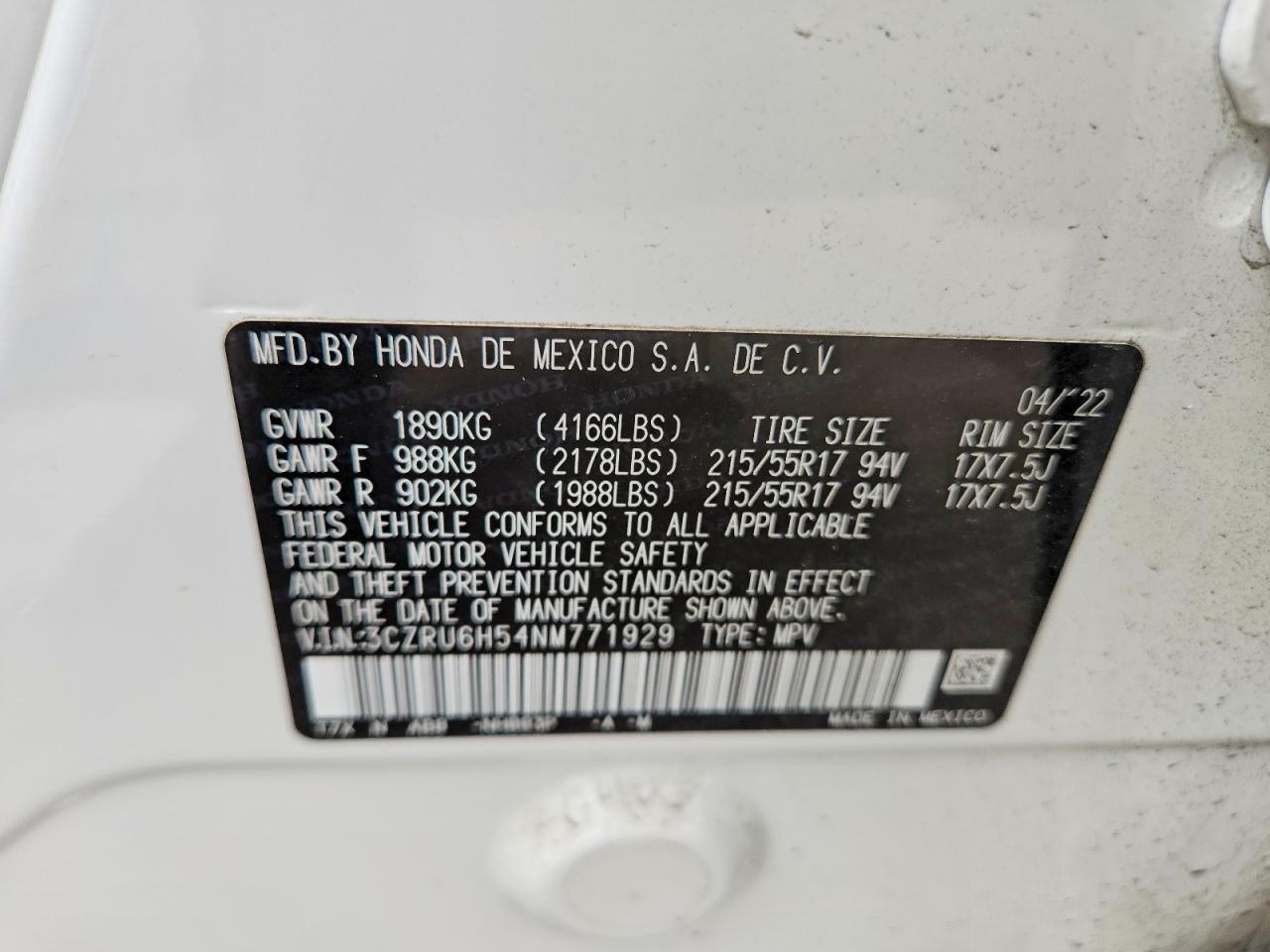 Honda HR-V Ex