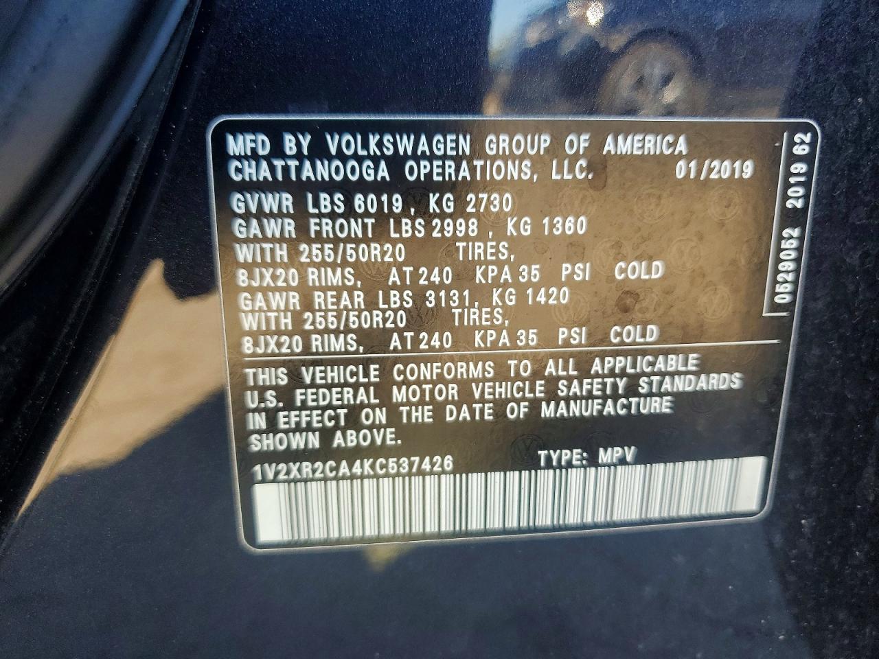 Volkswagen Atlas Se