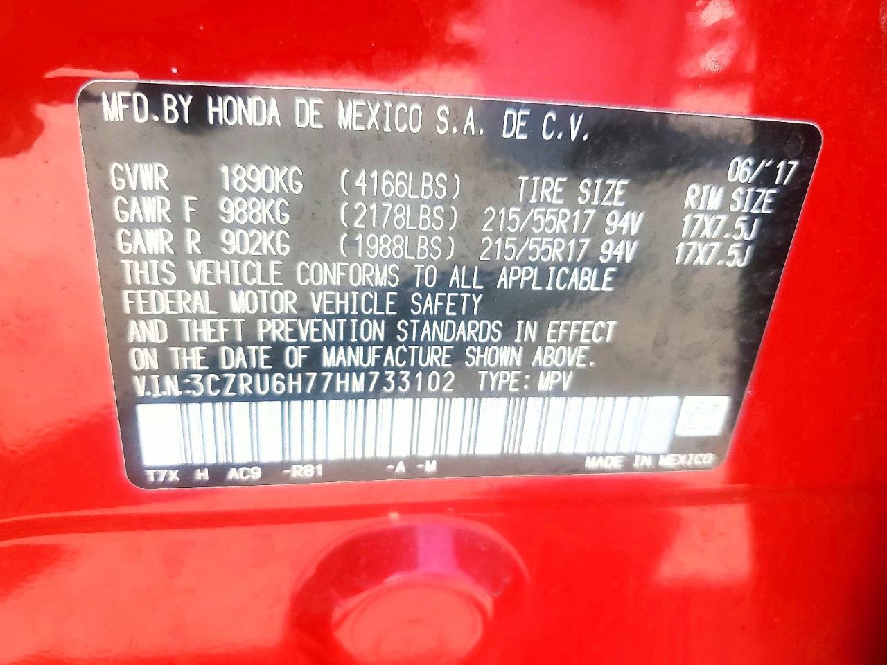 Honda HR-V Exl