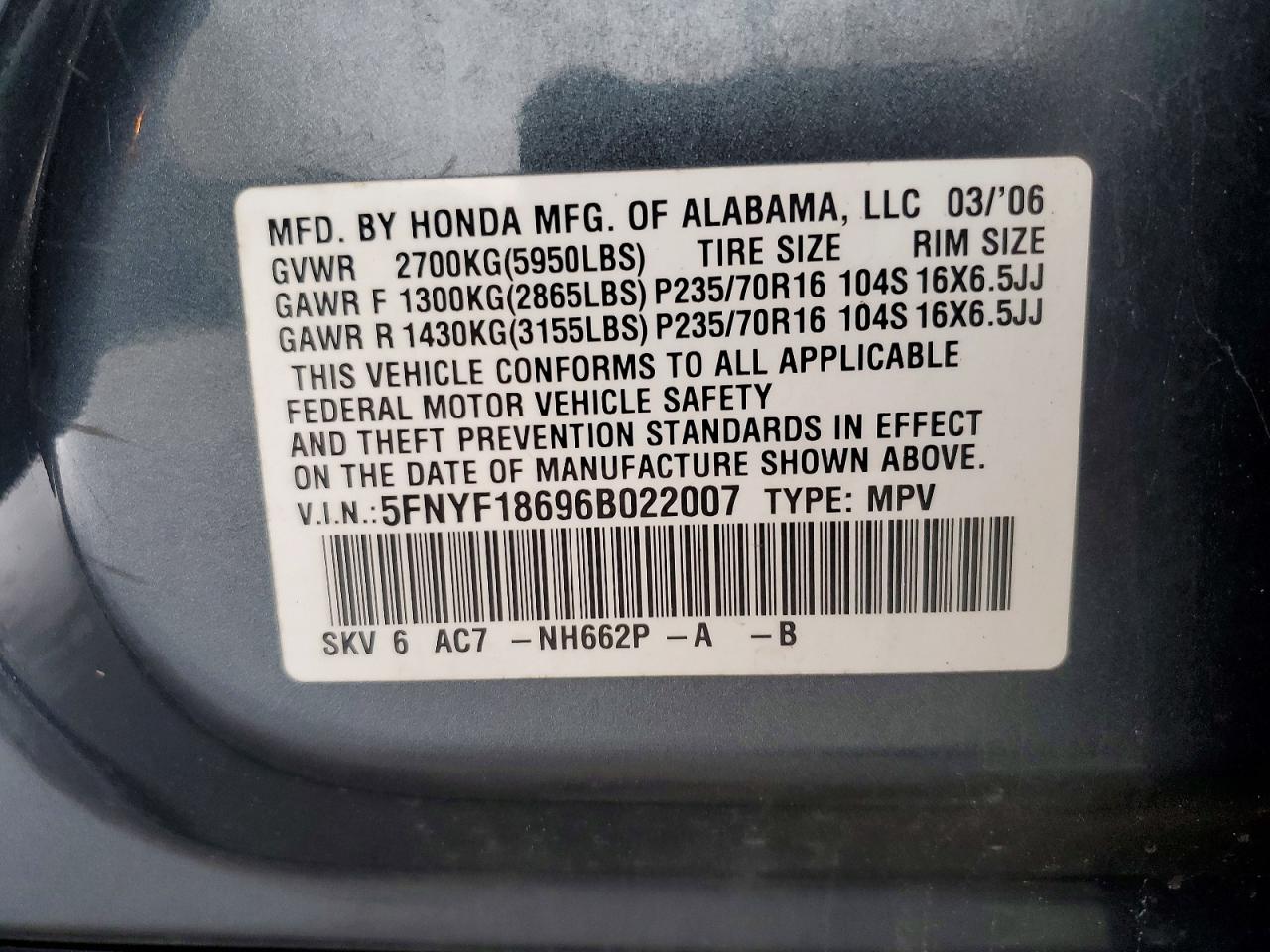 Honda Pilot Ex