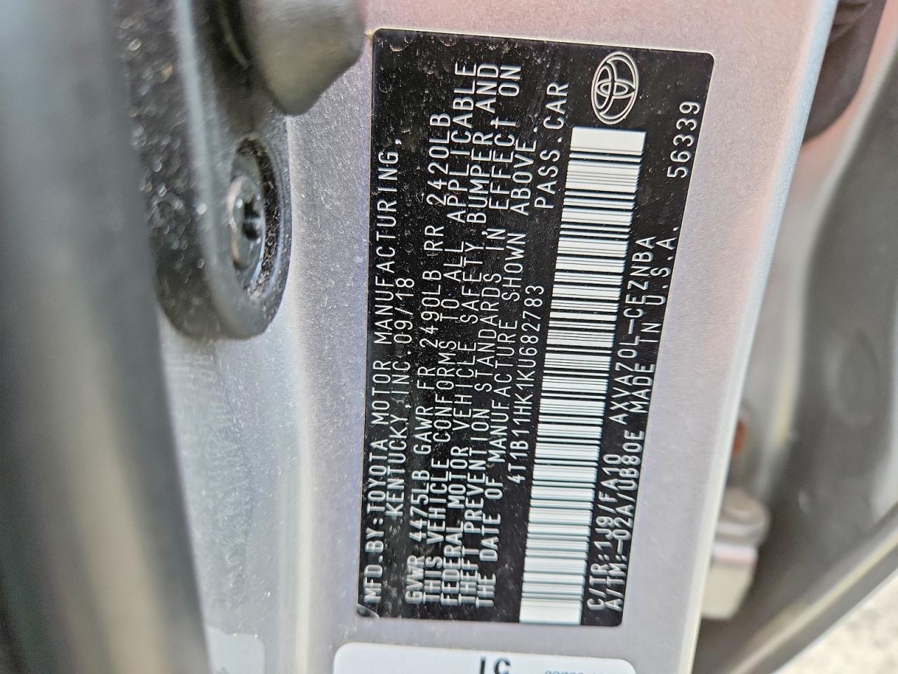 Toyota Camry Le