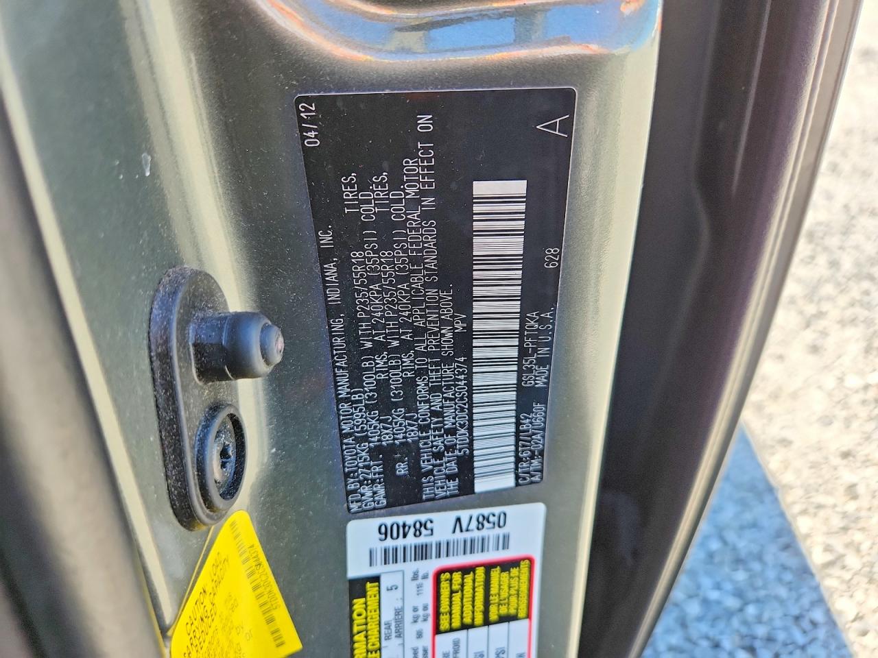 Toyota Sienna Xle 7-passenger