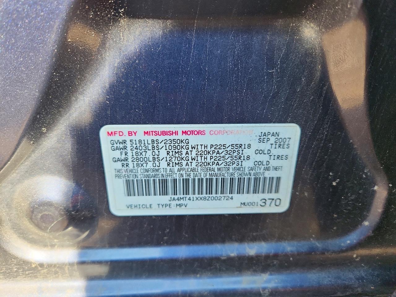 Mitsubishi Outlander Xls