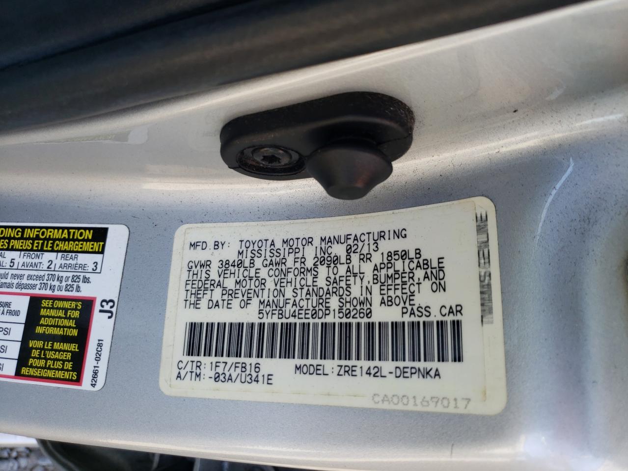 Toyota Corolla Le
