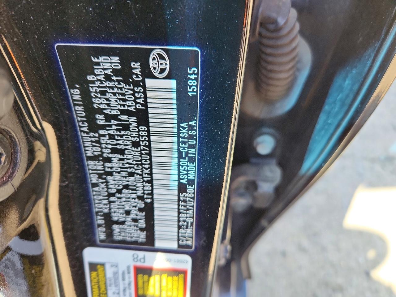 Toyota Camry Se Sport Limited Edition