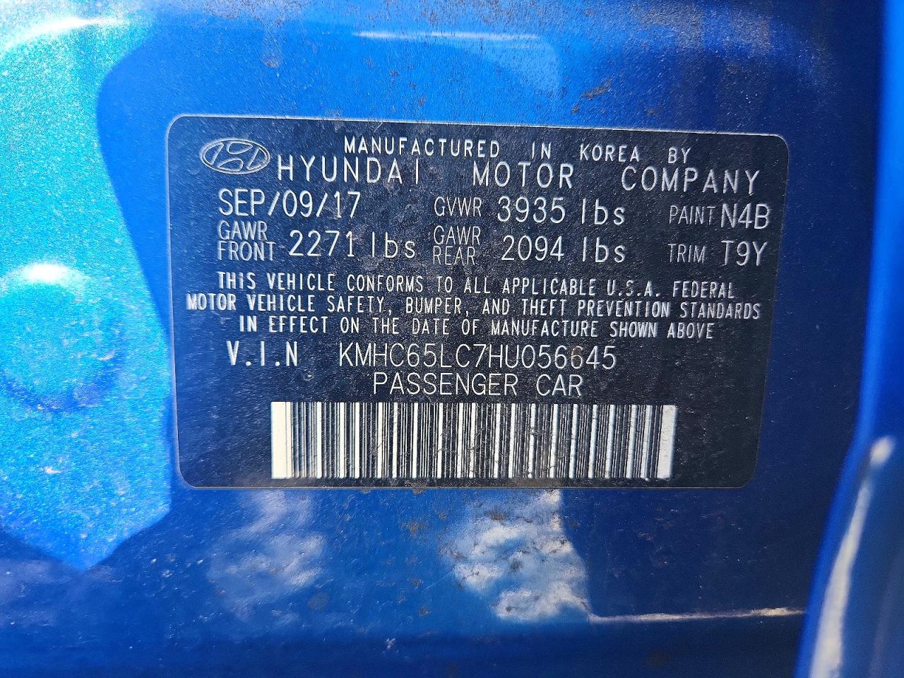 Hyundai Ioniq Blue