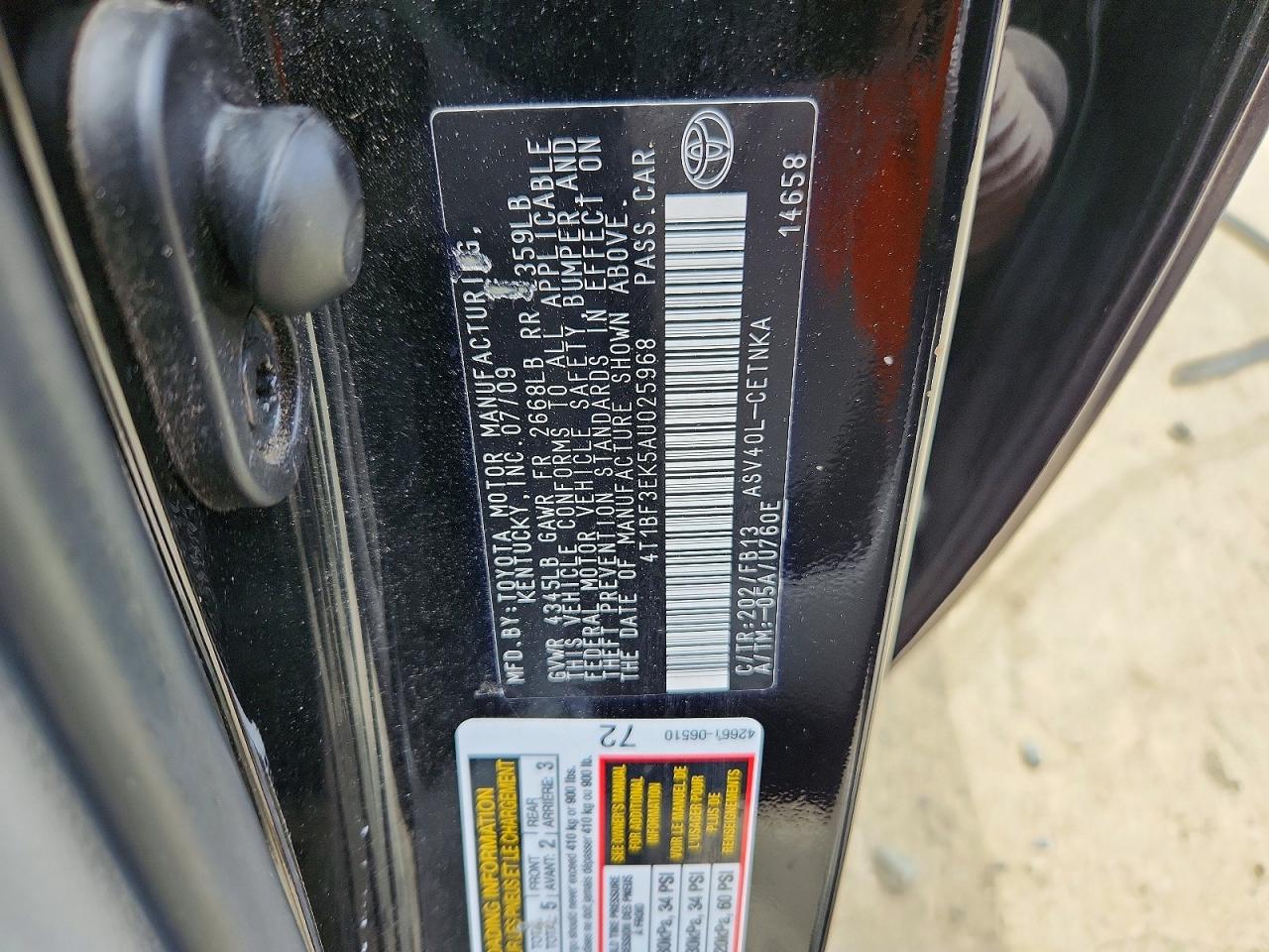 Toyota Camry Le