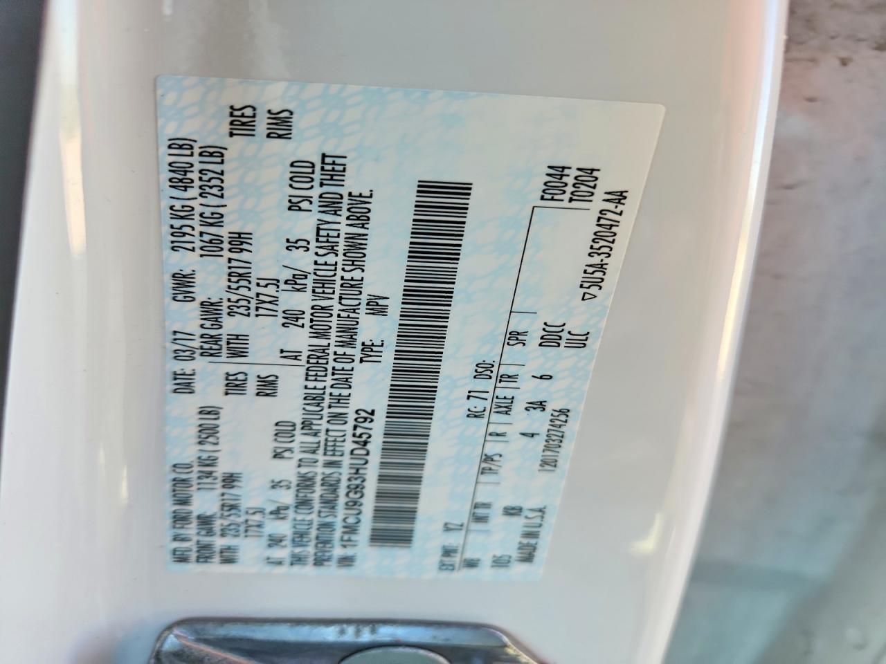 Ford Escape Se
