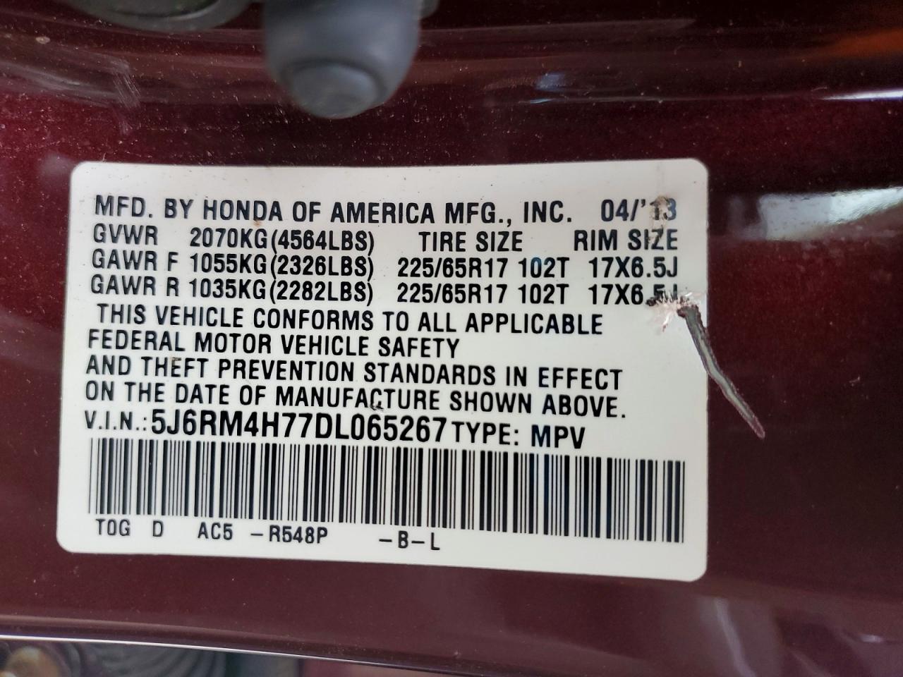 Honda Crv Exl