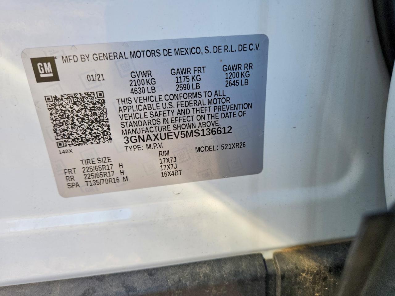 Chevrolet Equinox Lt