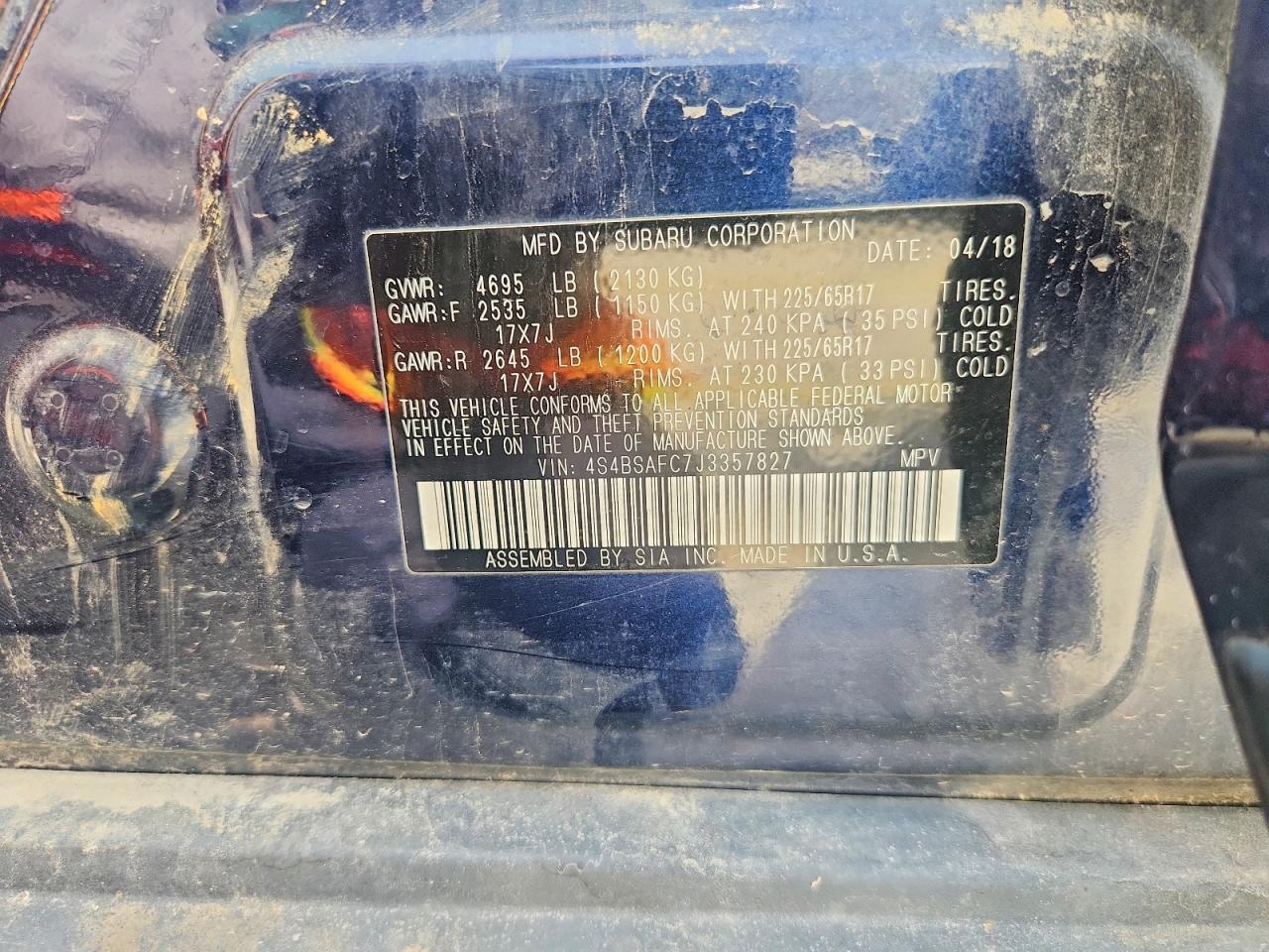 Subaru Outback 2.5i Premium