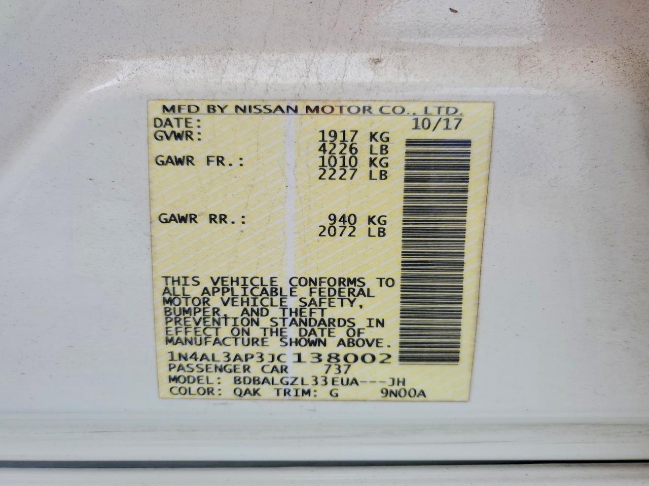 Nissan Altima 2.5 S