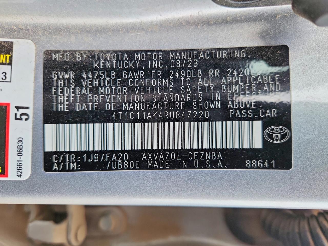 Toyota Camry Le