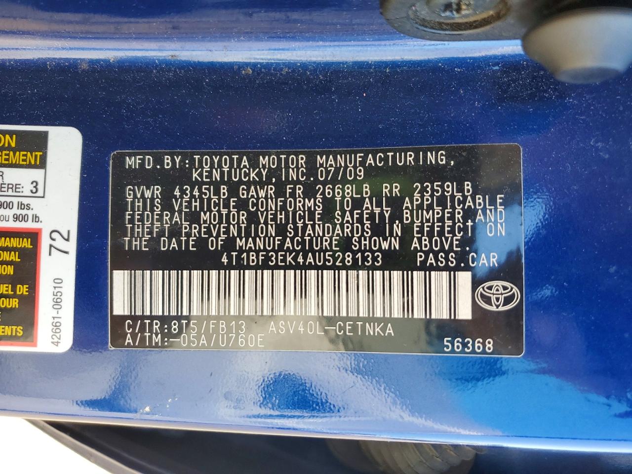 Toyota Camry Le