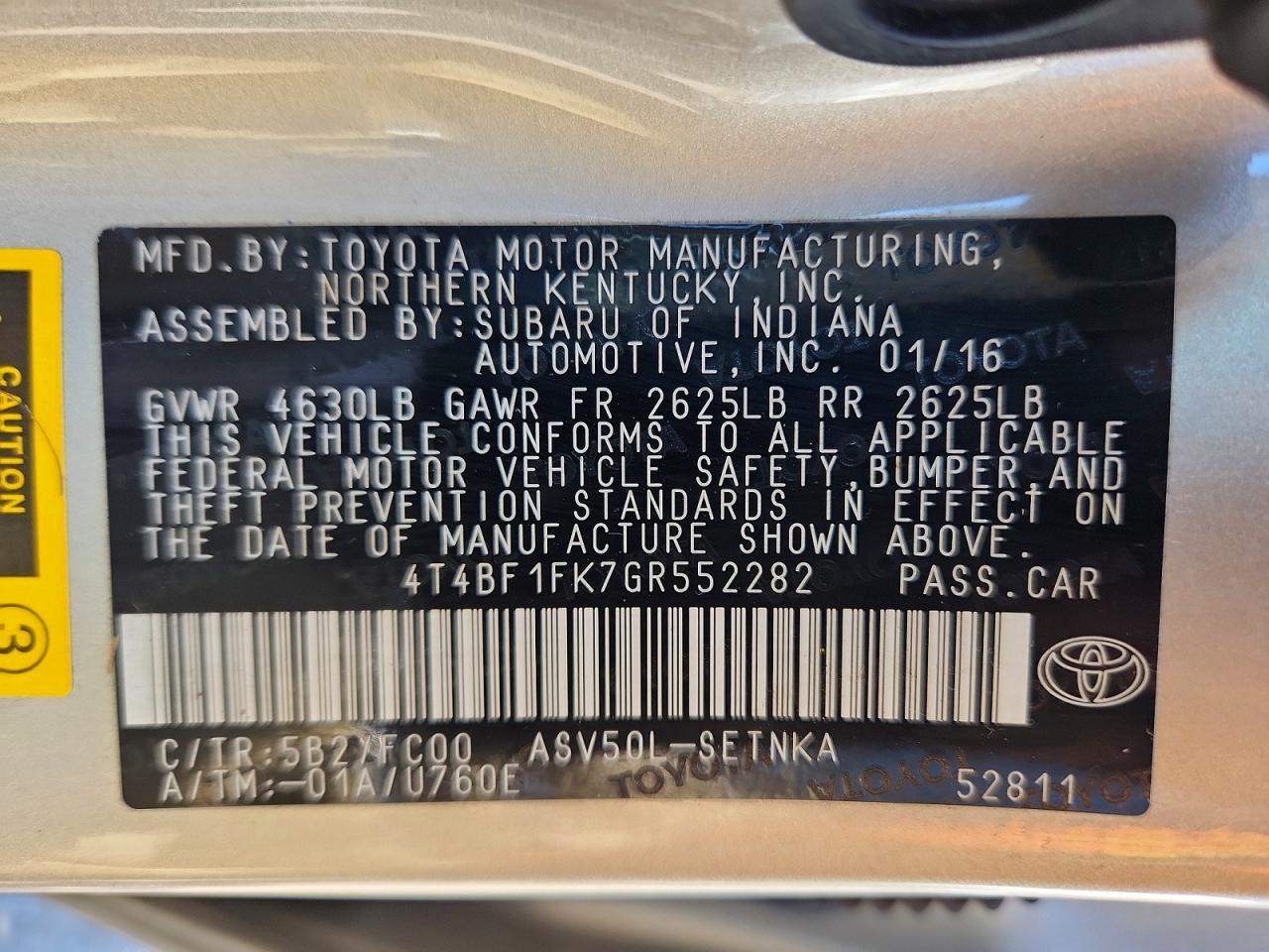 Toyota Camry Le