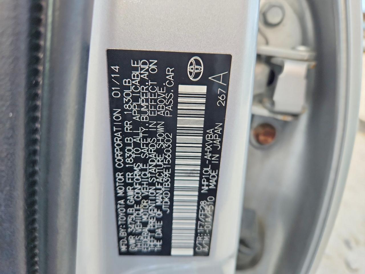 Toyota Prius c One