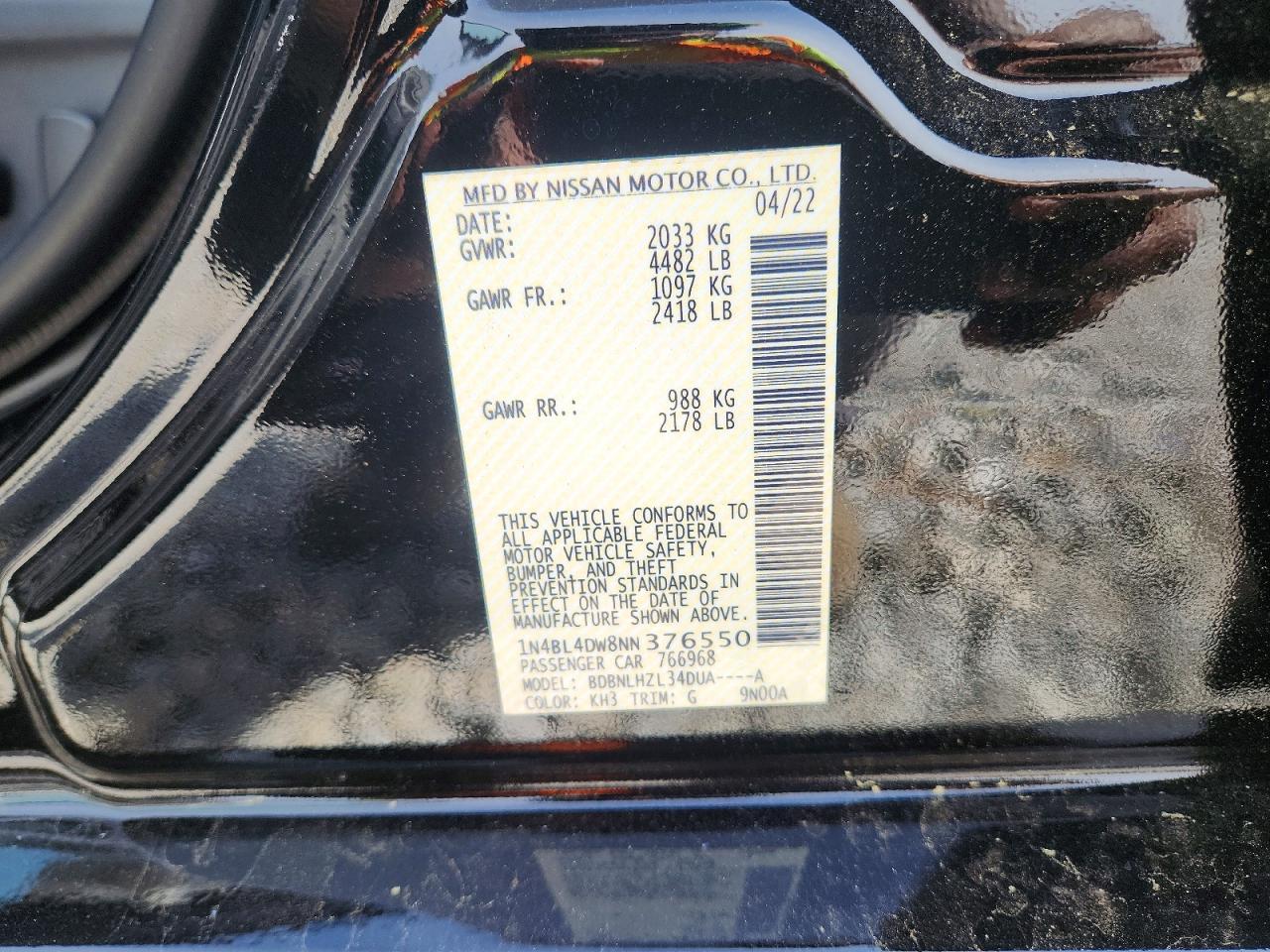 Nissan Altima Sv