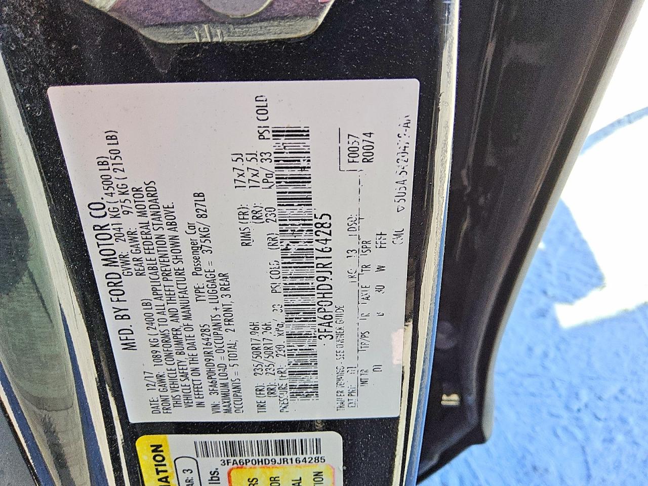 Ford Fusion Se