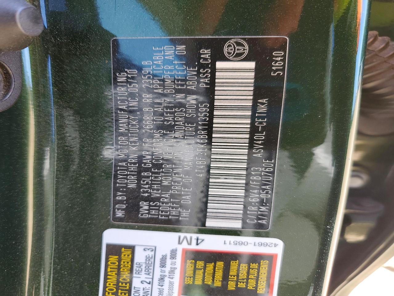 Toyota Camry Le