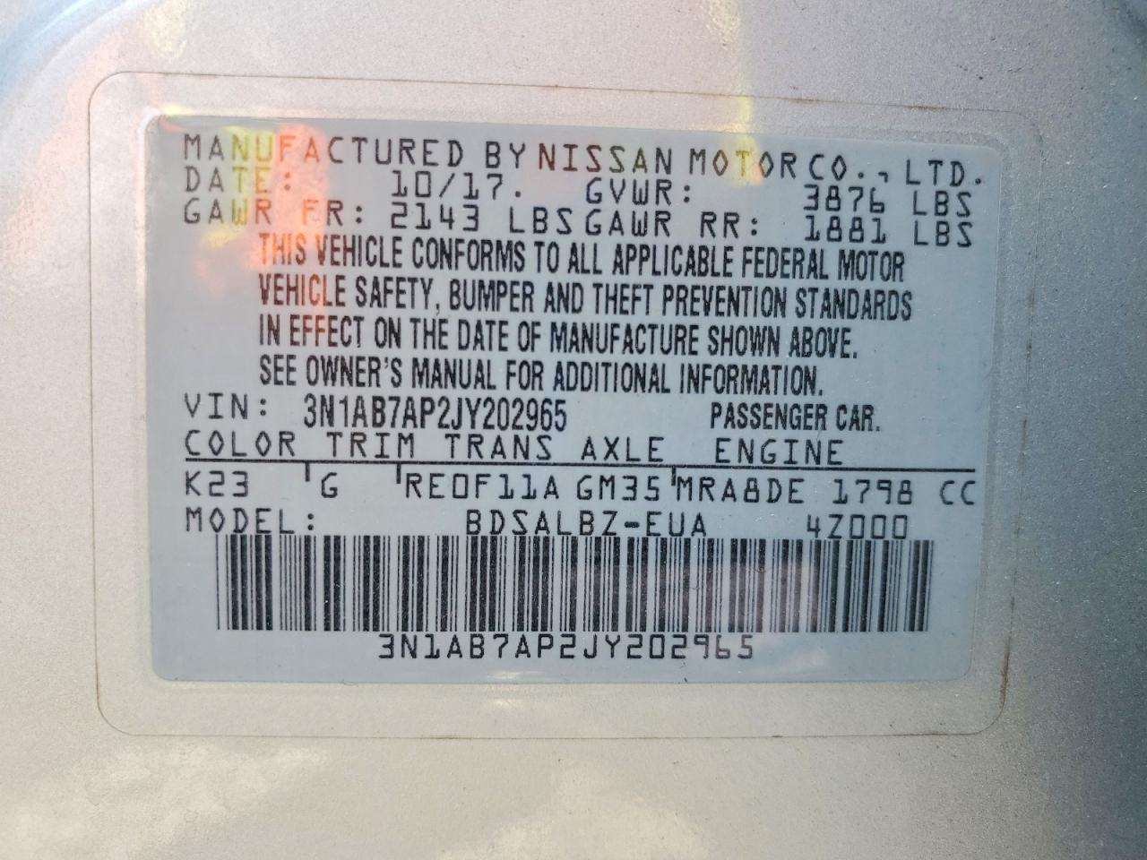 Nissan Sentra S