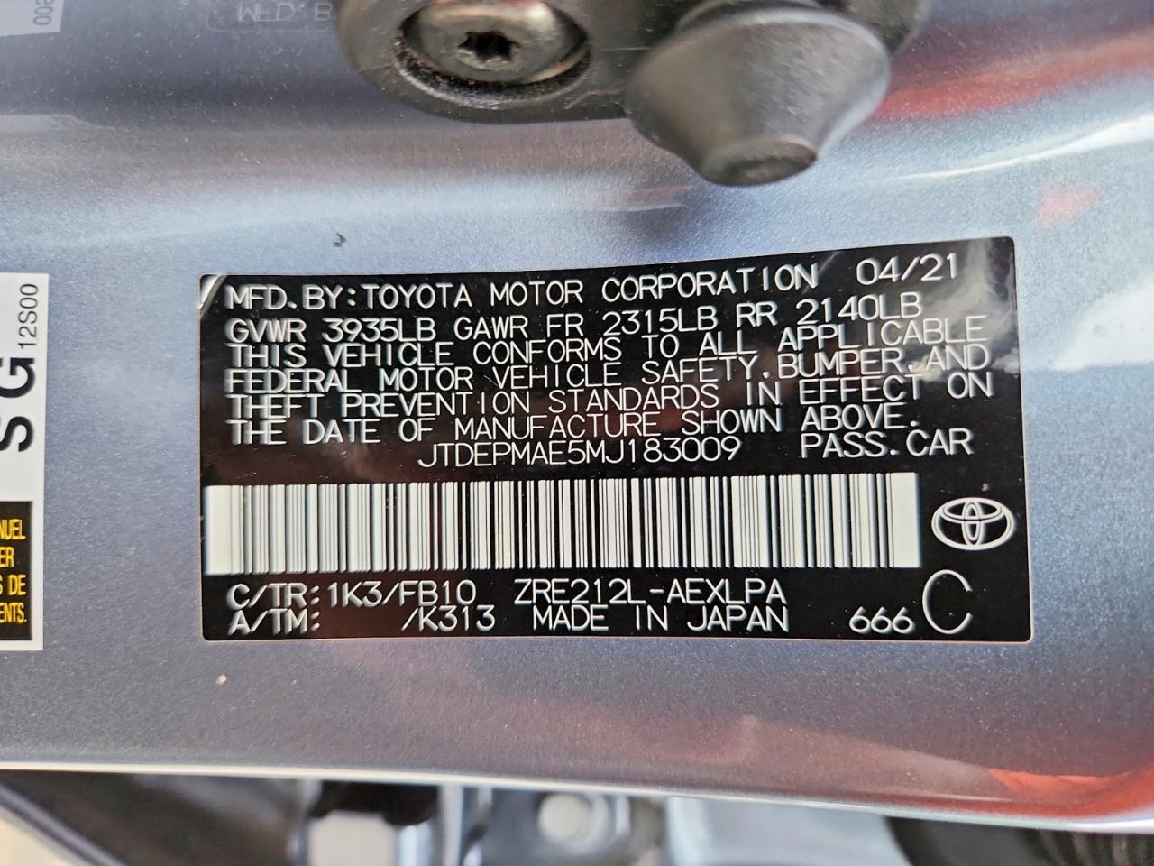 Toyota Corolla Le
