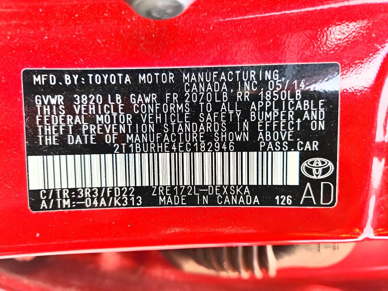 Toyota Corolla S Plus
