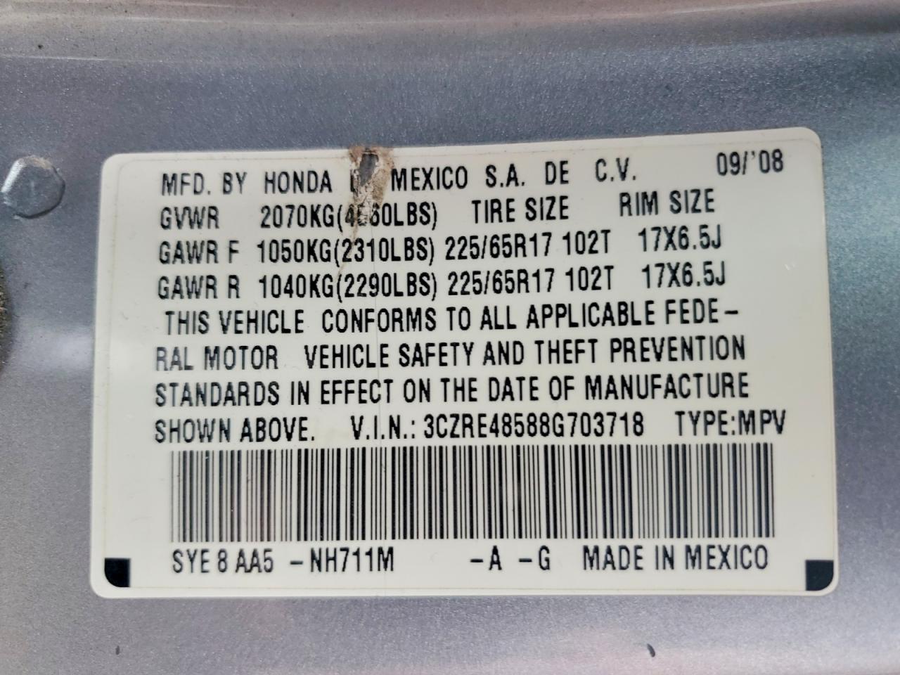 Honda Crv Ex
