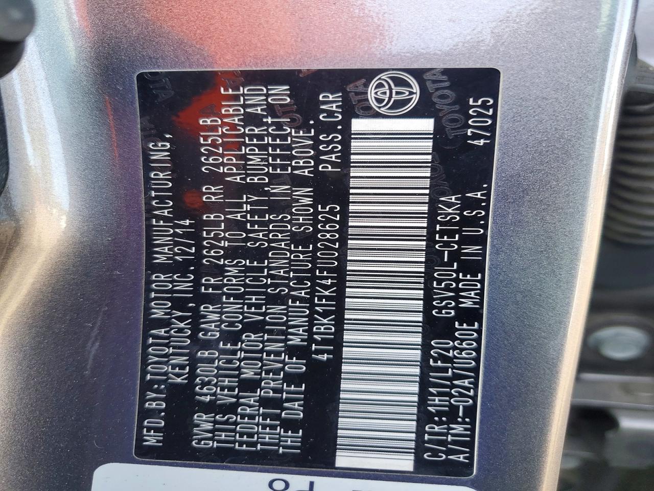 Toyota Camry Xse