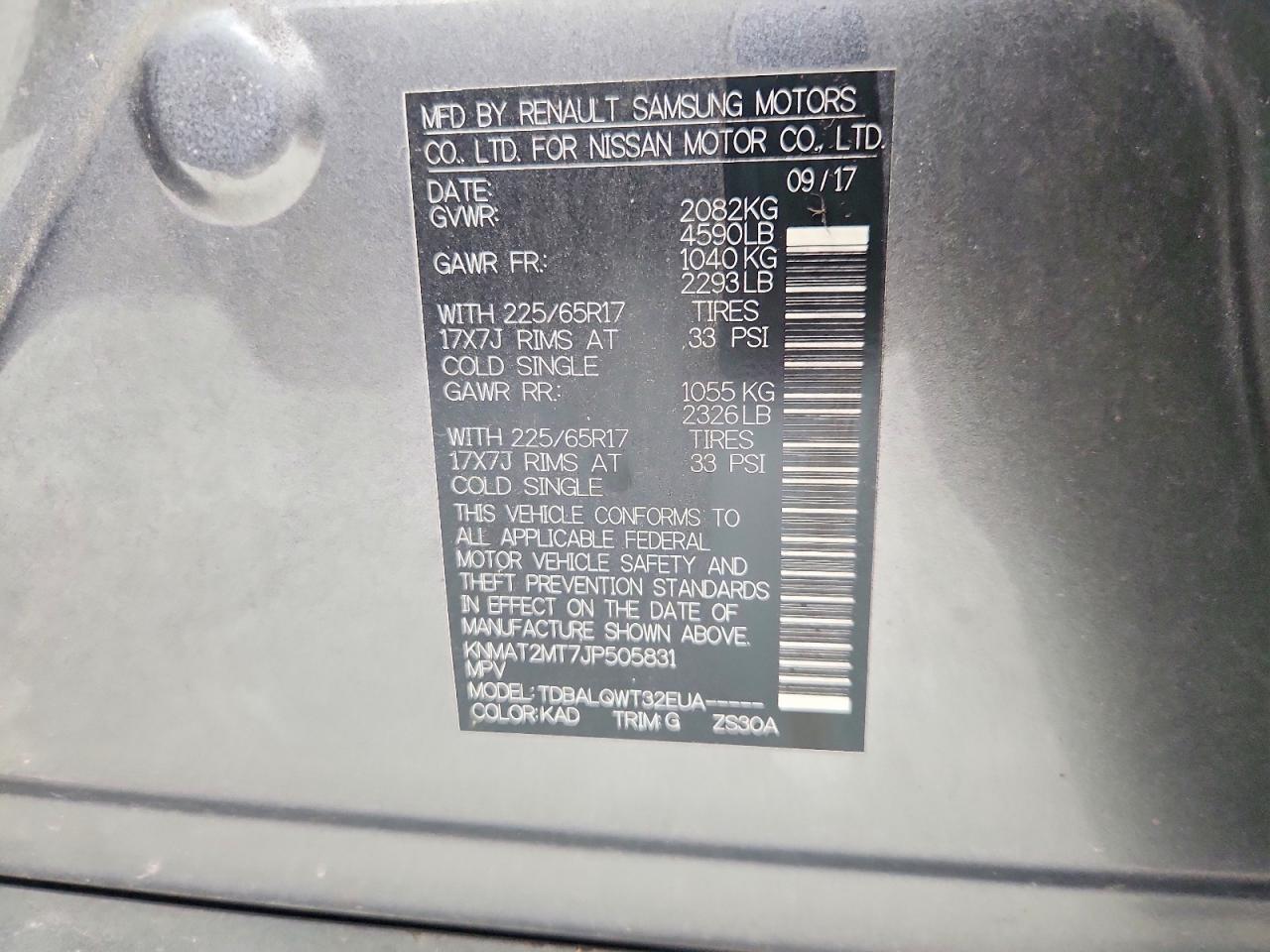 Nissan Rogue Sv