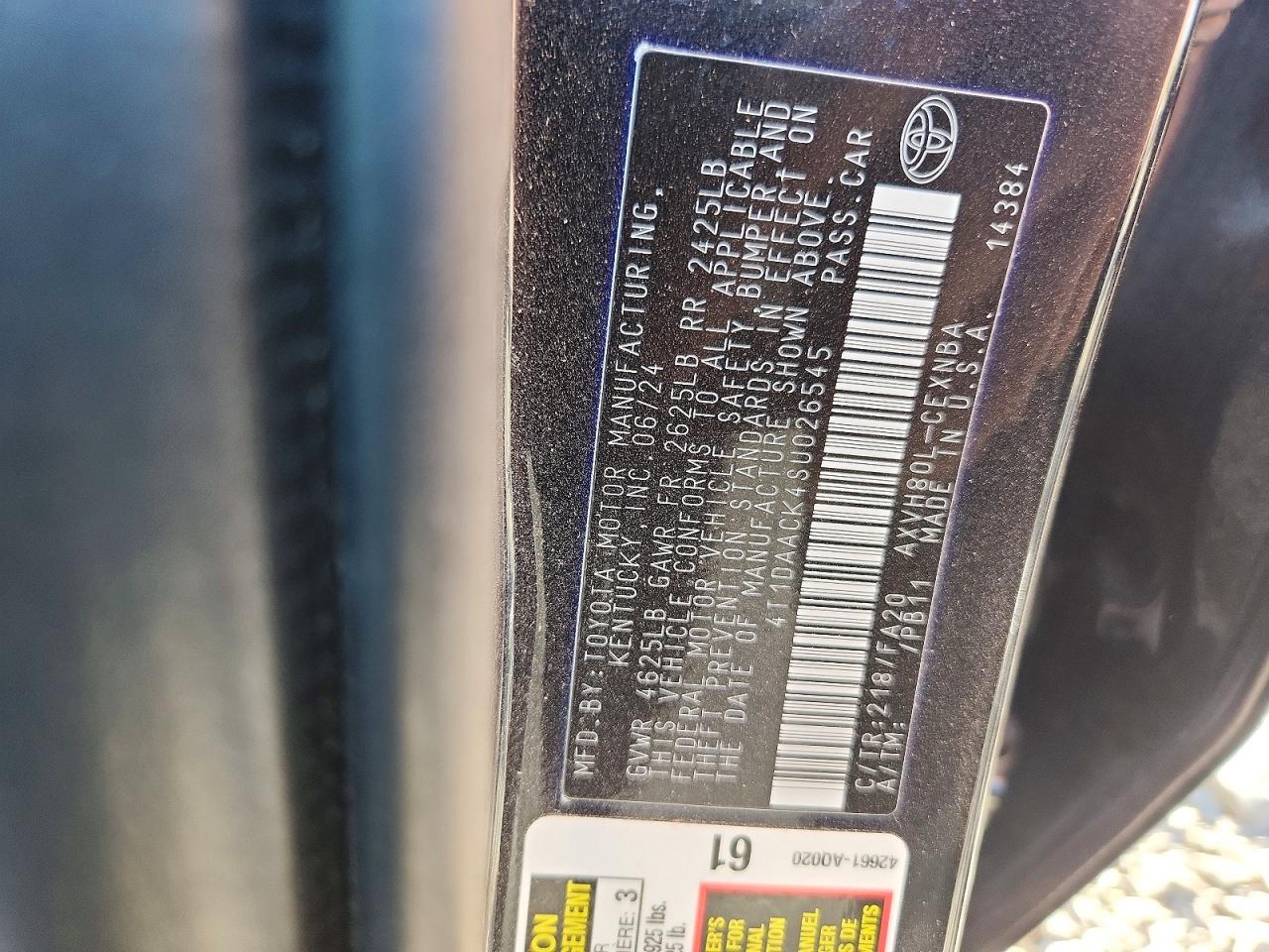 Toyota Camry Le