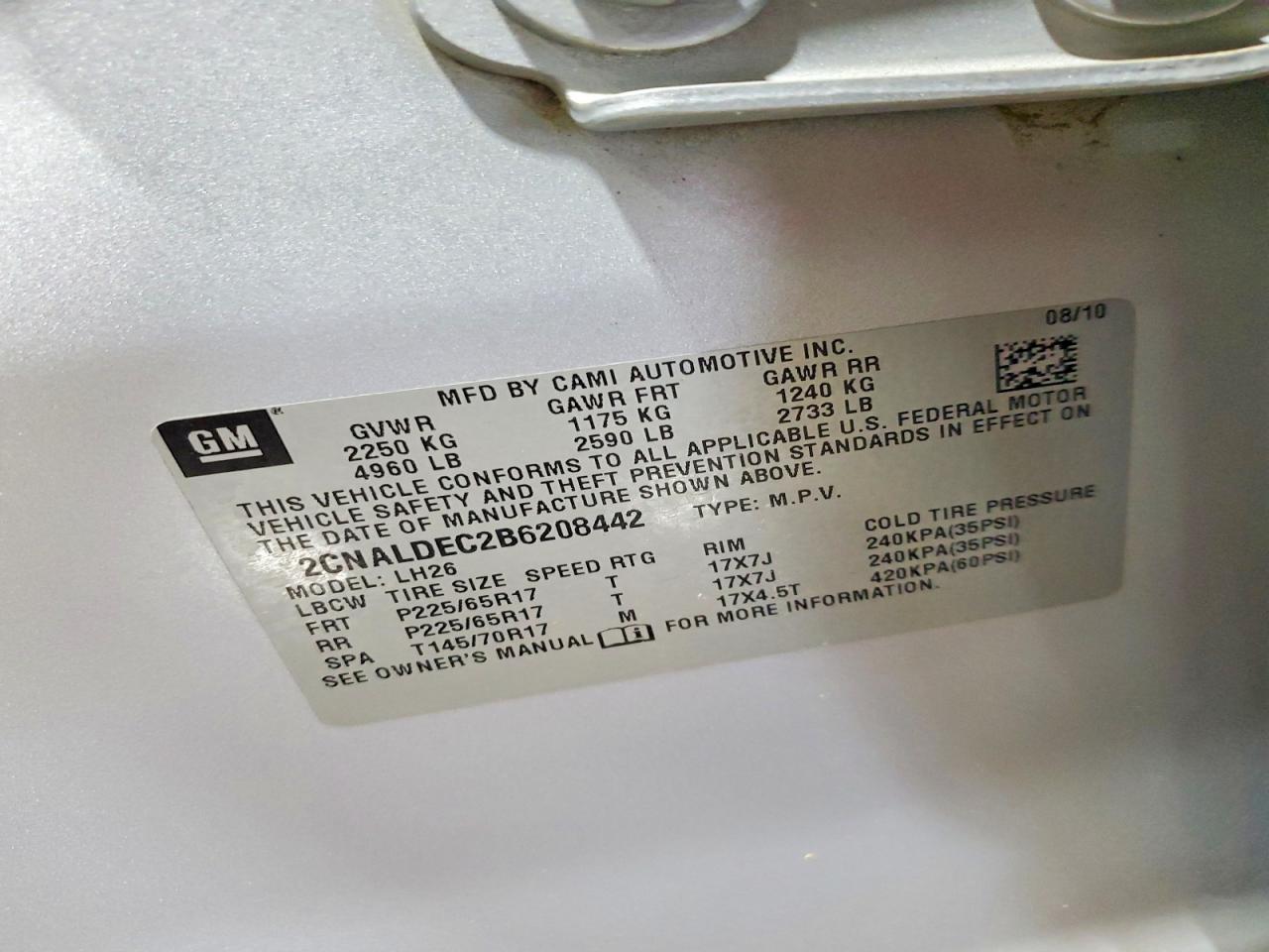 Chevrolet Equinox Lt