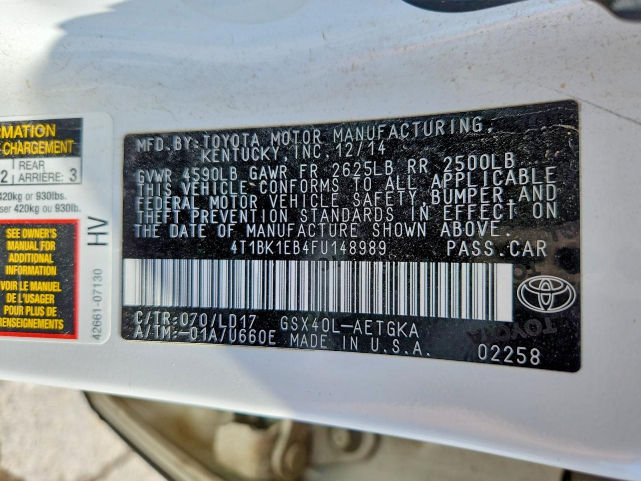 Toyota Avalon Xle