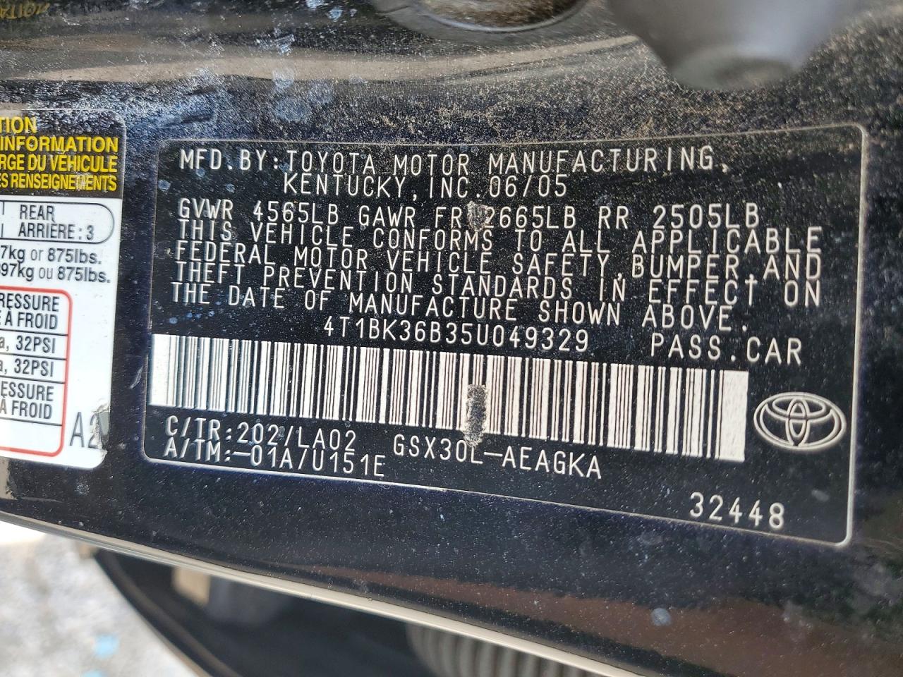 Toyota Avalon Xls