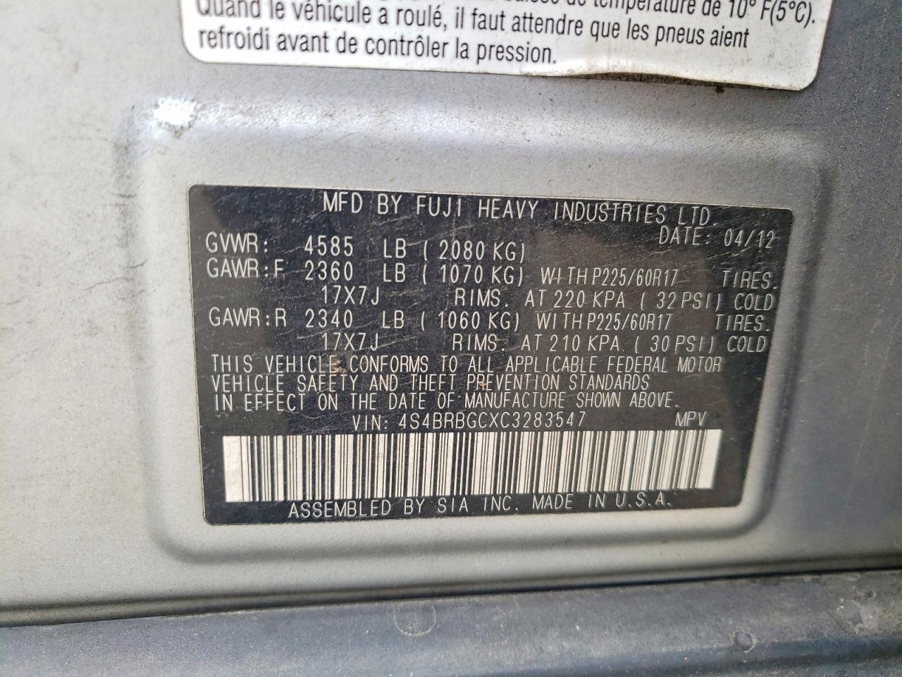 Subaru Outback 2.5i Premium