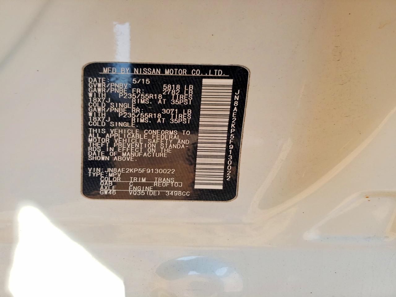 Nissan Quest 3.5 Sl